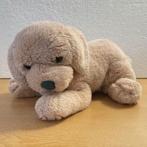 Vtg Applause Labrador Dog Plush Puppy Realistic Yellow Lab Stuffed Animal Korea